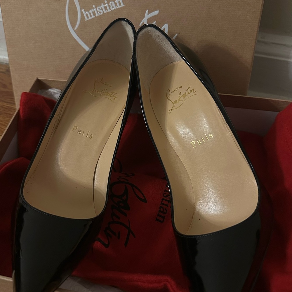 Christian Louboutin Black Patent Heels
